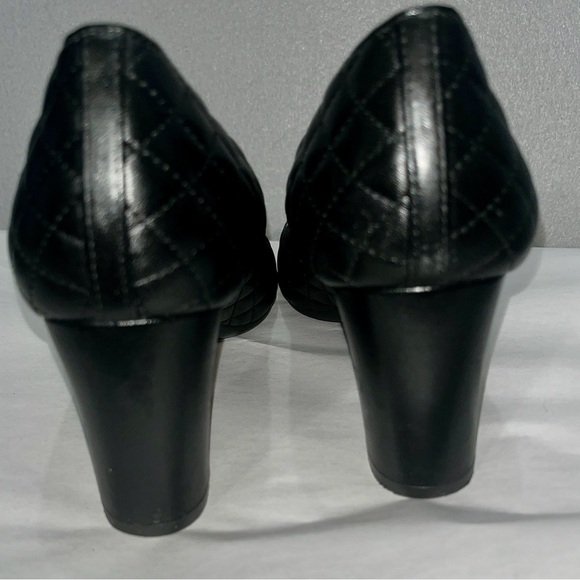 LK BENNETT Cienna Elegant Black Quilted Women's Pumps - Picture 7 of 12